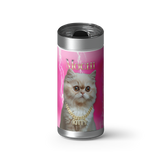 Hip Hop Pets Custom Tumbler wrap on a brushed stainless Wrapware tumbler