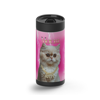 Hip Hop Pets Custom Tumbler wrap on a black ceramic Wrapware tumbler