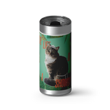 Showkitty Custom Tumbler wrap on a brushed stainless Wrapware tumbler