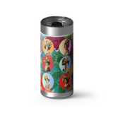 EASTER BONNET wrap on a brushed stainless Wrapware tumbler