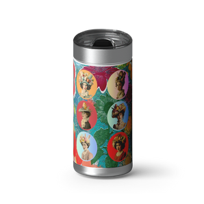 EASTER BONNET wrap on a brushed stainless Wrapware tumbler