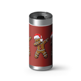 Ginger Dab - Red wrap on a brushed stainless Wrapware tumbler
