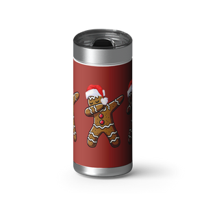 Ginger Dab - Red wrap on a brushed stainless Wrapware tumbler