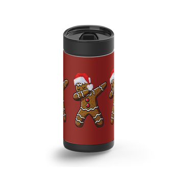 Ginger Dab - Red wrap on a black ceramic Wrapware tumbler
