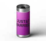 JUST&T MARRIED! wrap on stainless steel tumbler