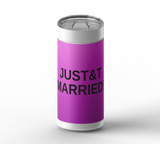 JUST&T MARRIED! wrap on white ceramic tumbler