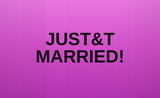 JUST&T MARRIED! wrap — orchid gradient LED sign