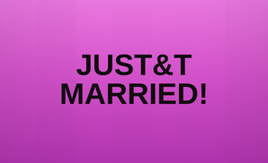 JUST&T MARRIED! wrap — orchid gradient LED sign
