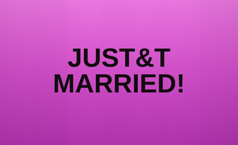 JUST&T MARRIED! wrap — orchid gradient LED sign
