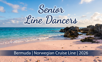 Senior Line Dancers Bermuda 2026 wrap — pink sand beach