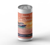Sunset ship wrap on white ceramic tumbler