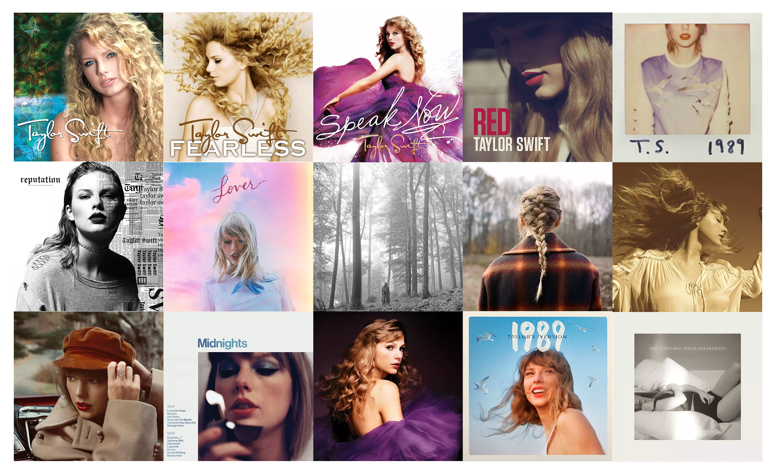 Eras Album Covers