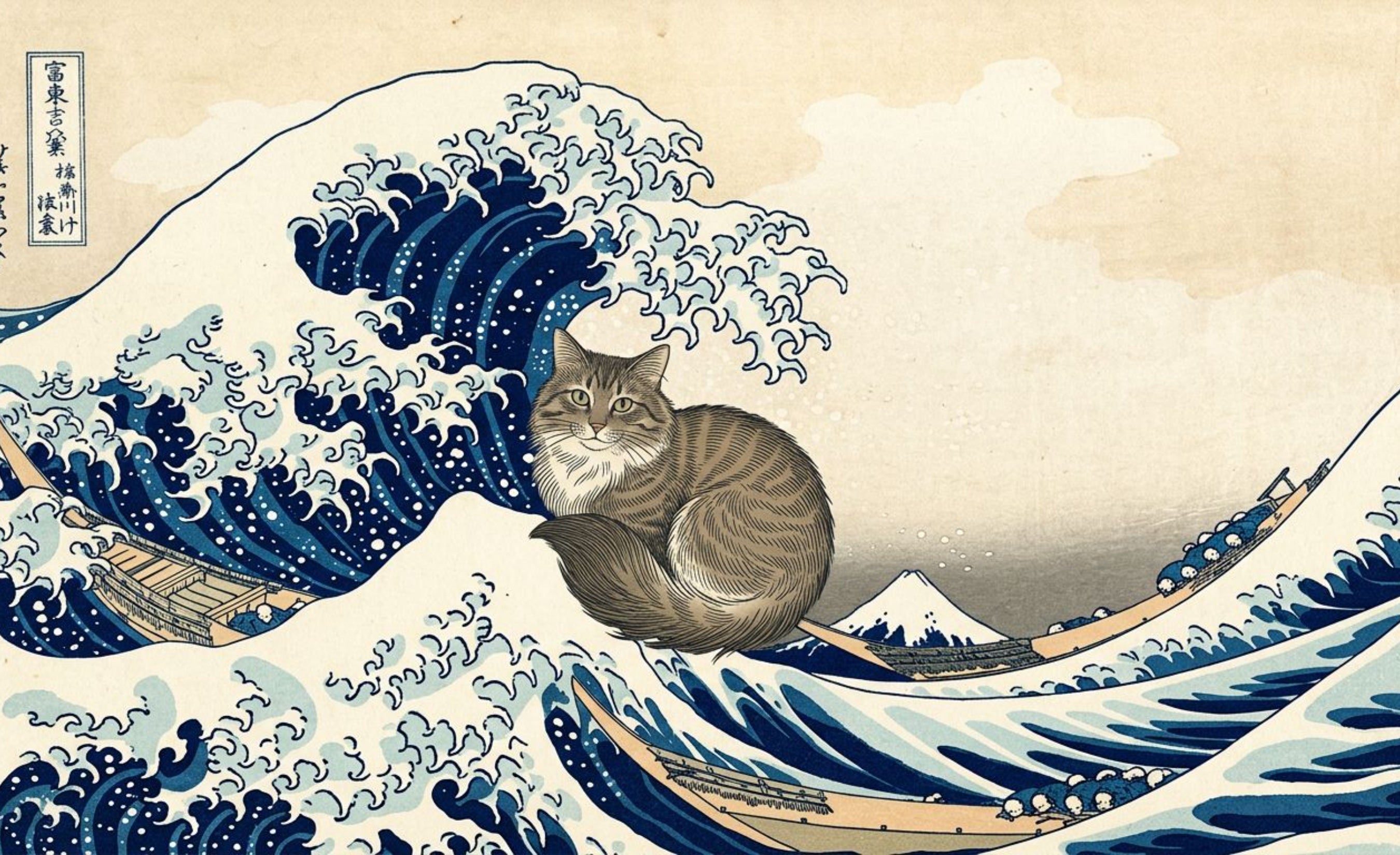 The Great Wave Kitty of Catagawa