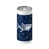 Starry Whale Shark wrap on a white ceramic Wrapware tumbler